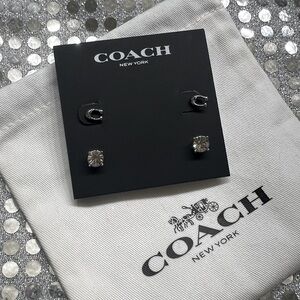 Coach earring set